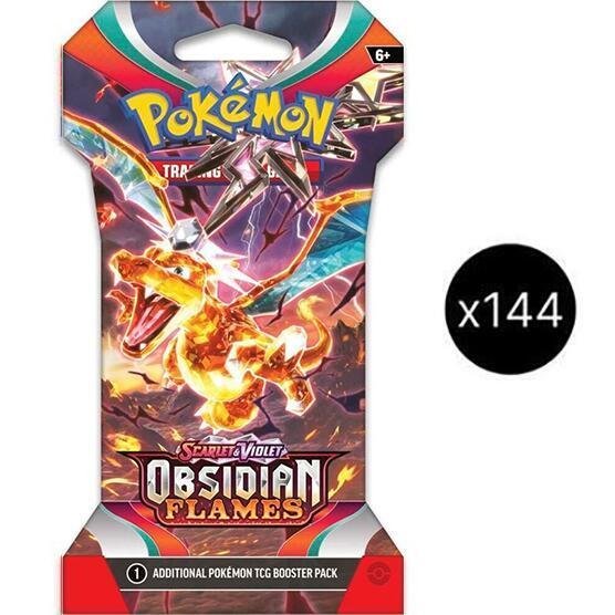 Obsidian Flames Sleeved Booster Pack Case - SV03: Obsidian Flames (OBF)